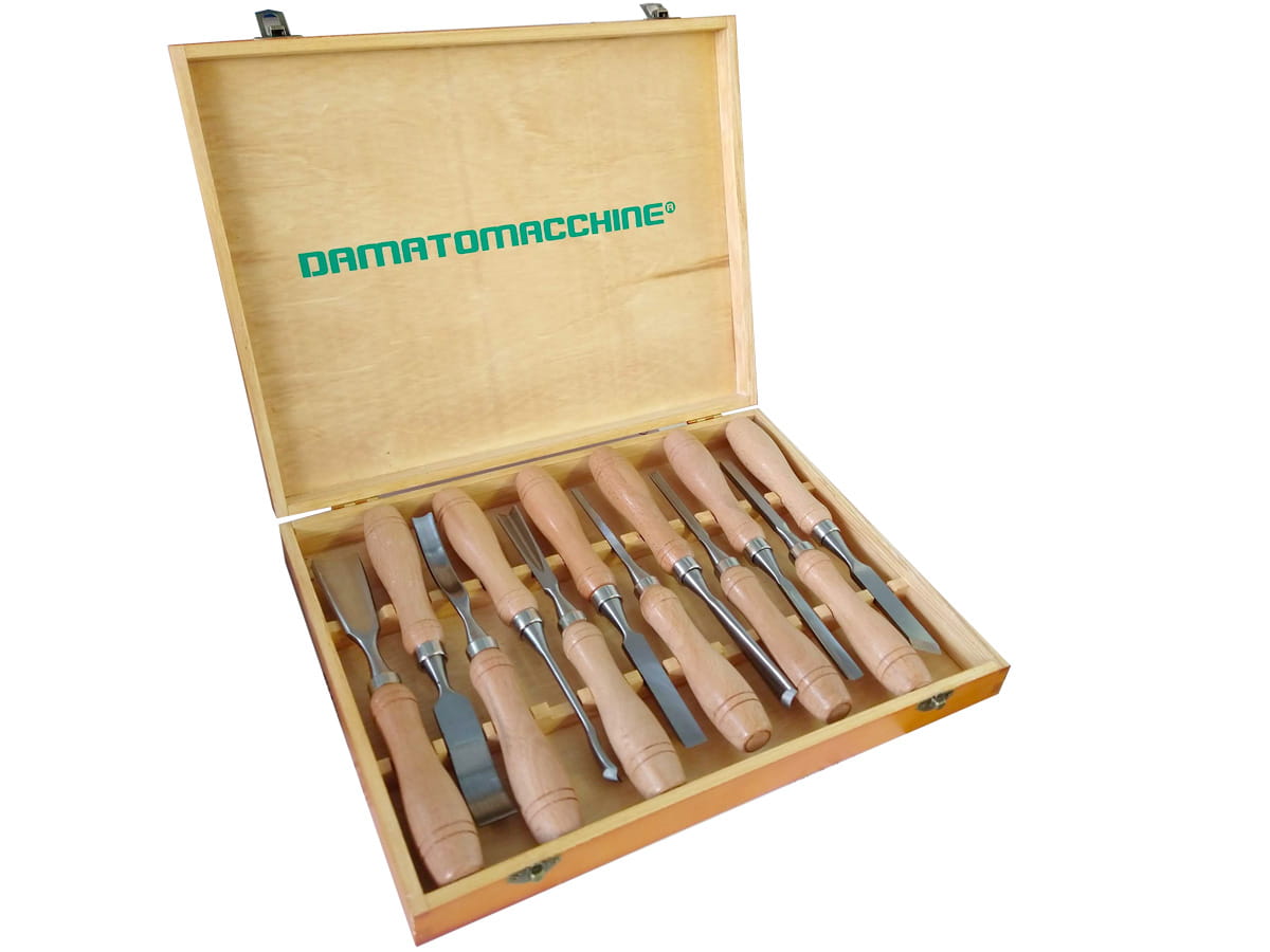 Kit de 12 Gouges para torno de madera