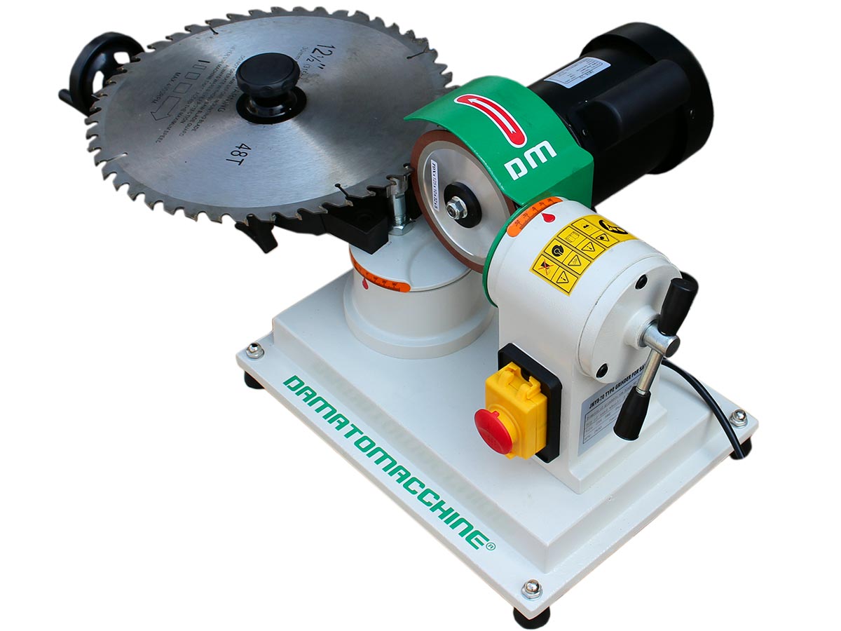 Sharpening machine for mortising bits and saw Blades