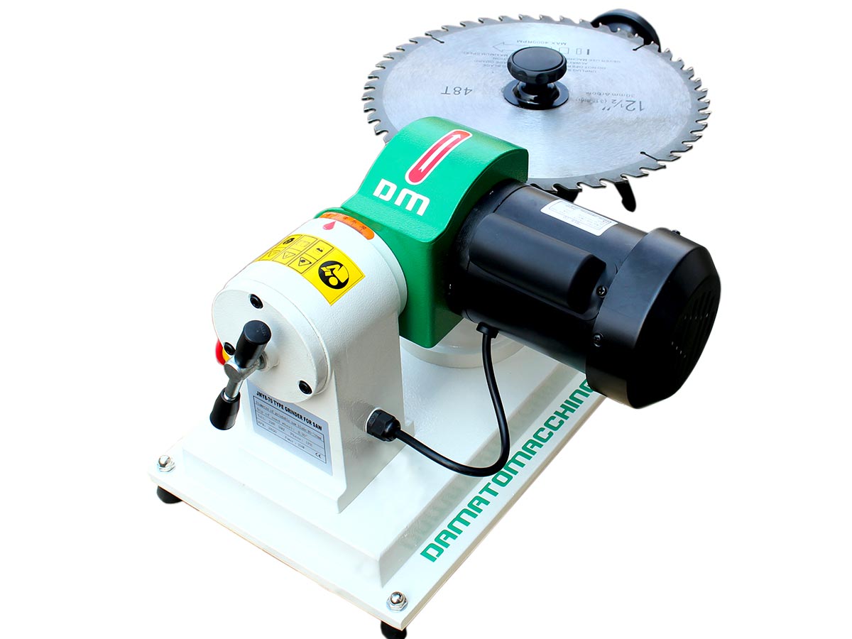 Sharpening machine for mortising bits and saw Blades