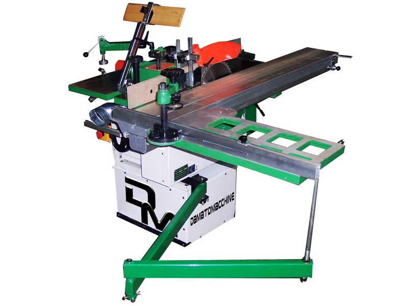 Woodworking combination machine 7 function 
model Discovery Wagon powered by Damatomacchine