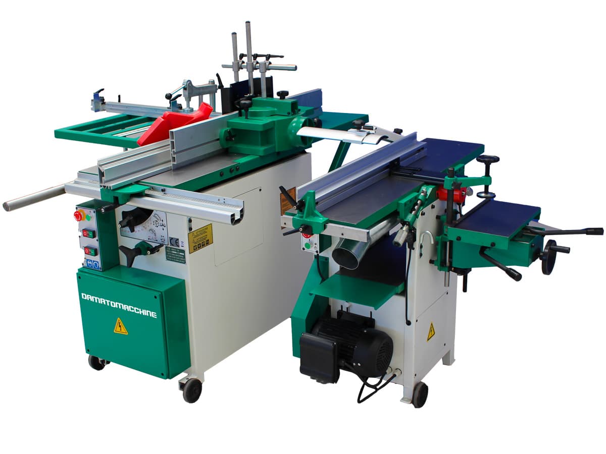 Split combination machine Mitica Standard: two separated woodworking machine multifunction powered by Damatomacchine
