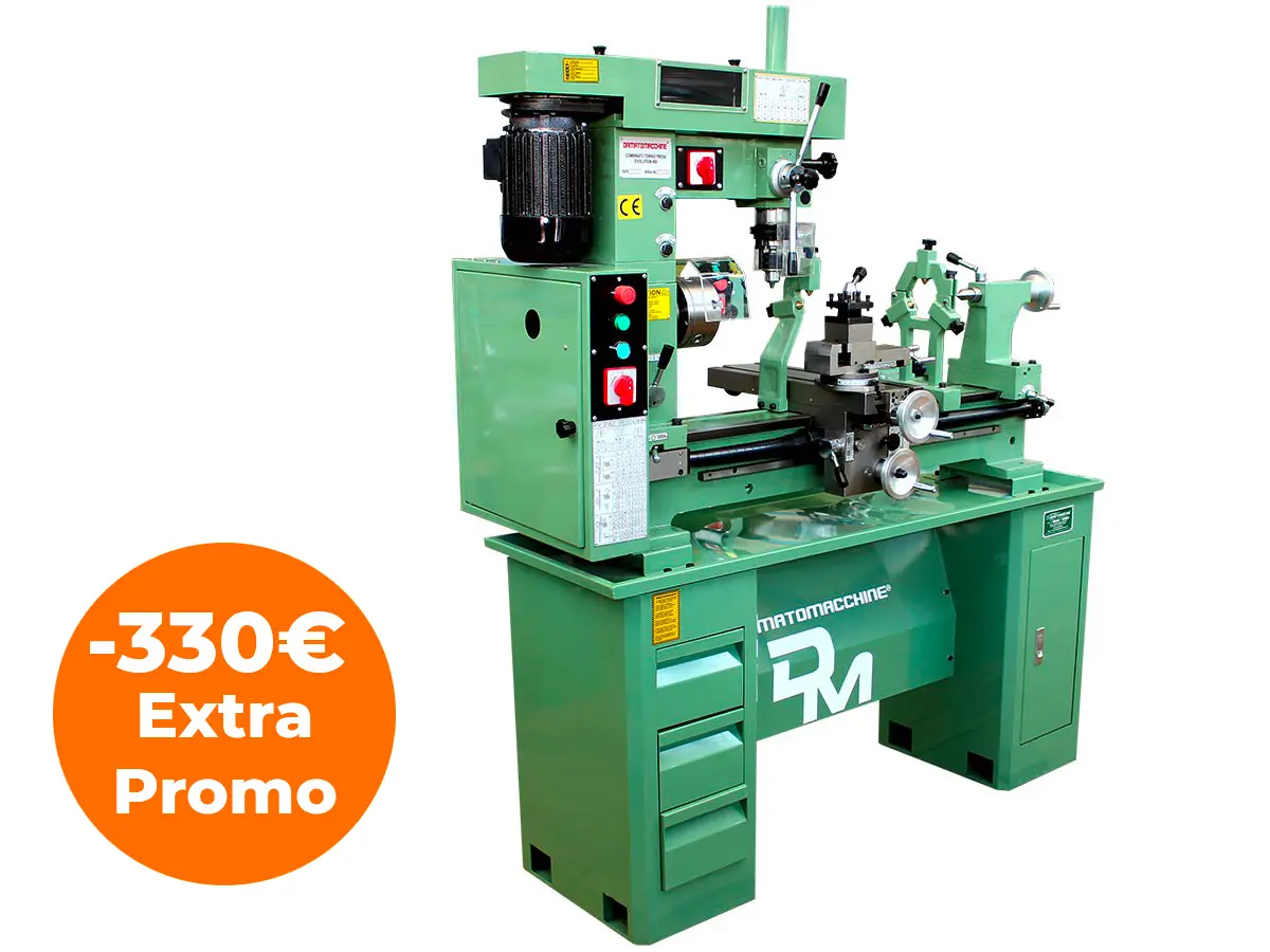 Combined Lathe-milling machine for working metals on the Evolution 800 model