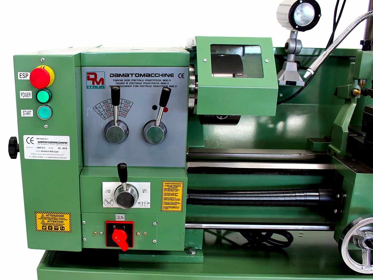 Metal Lathe 800x320 mm with milling and drilling function