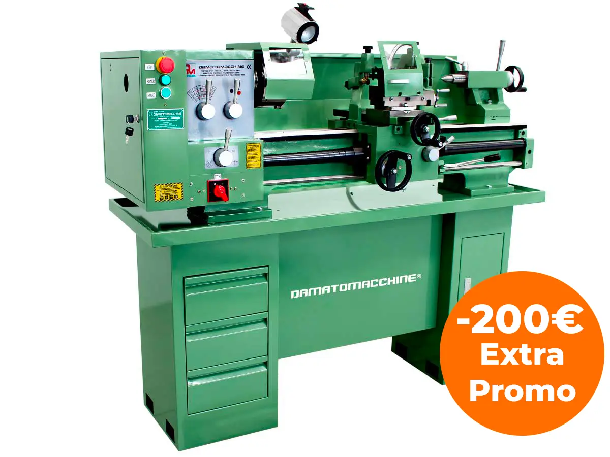 Metalworking Semi-professional Bench lathe Multitech 800 by Damatomacchine