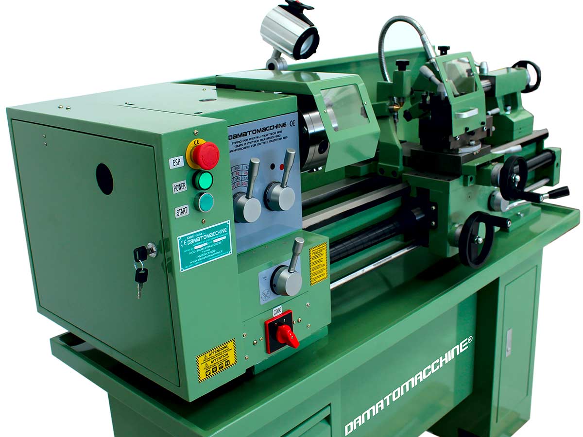 Metalworking Semi-professional Bench lathe Multitech 800 by Damatomacchine