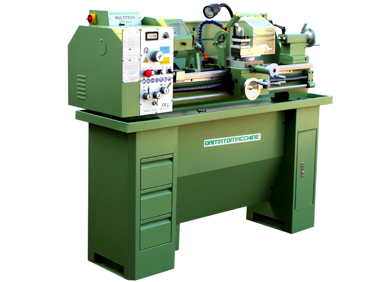 Lathe with 880 mm distance between centers, 1500 W single-phase motor (three-phase version is available on request)