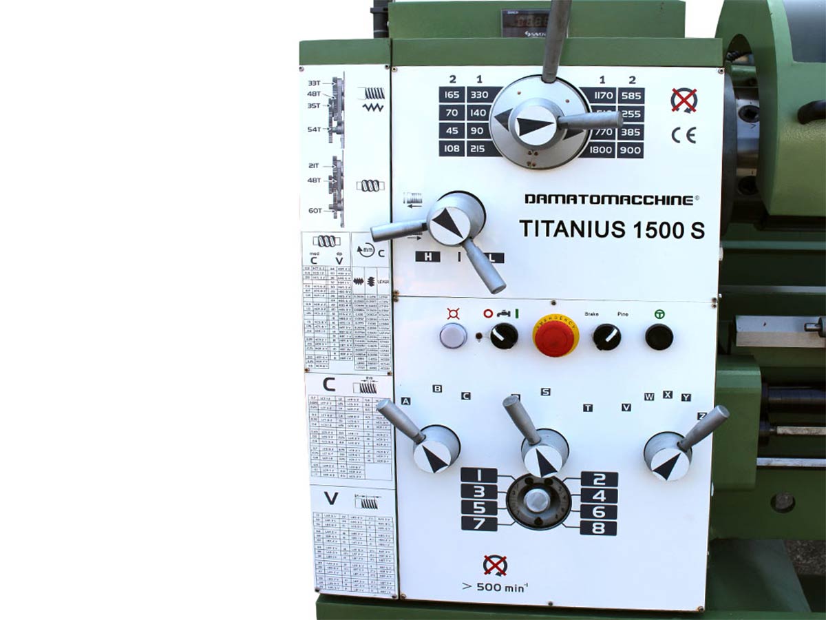 Tour à métaux Professionnel Titanius 1500 avec Dro